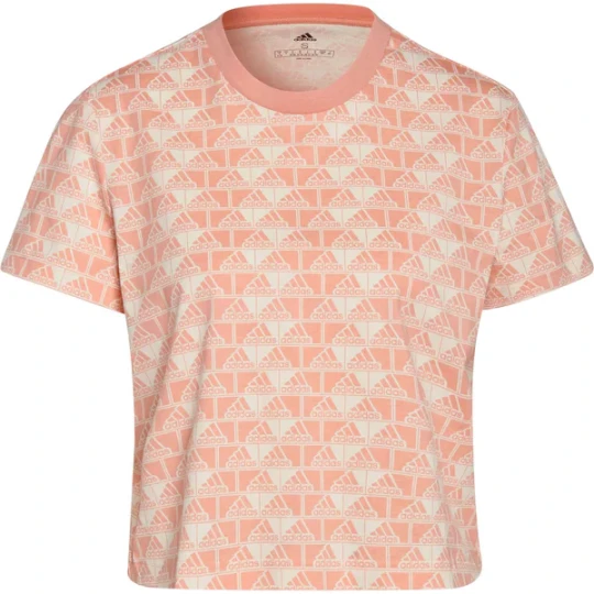 Zdjęcie produktu Koszulka damska Brand Love Cropped Tee Adidas Różowy