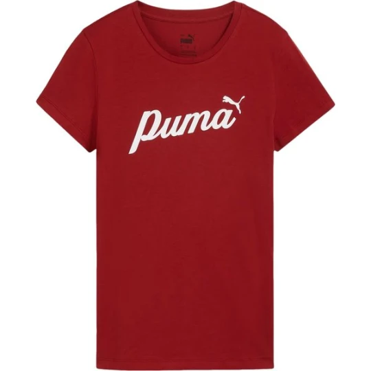 Zdjęcie produktu Koszulka damska Ess+ Script Tee Puma Czerwony
