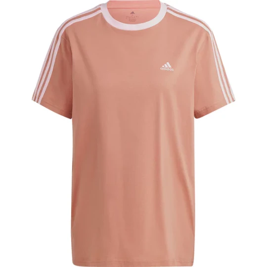 Zdjęcie produktu Koszulka damska Essentials 3 Stripes Tee Adidas Pomarańczowy