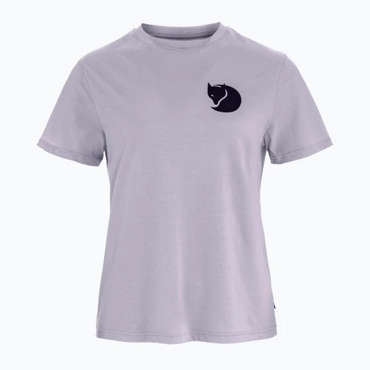 Zdjęcie produktu Koszulka damska Fjällräven Fox Boxy Logo lavender mist Fioletowy