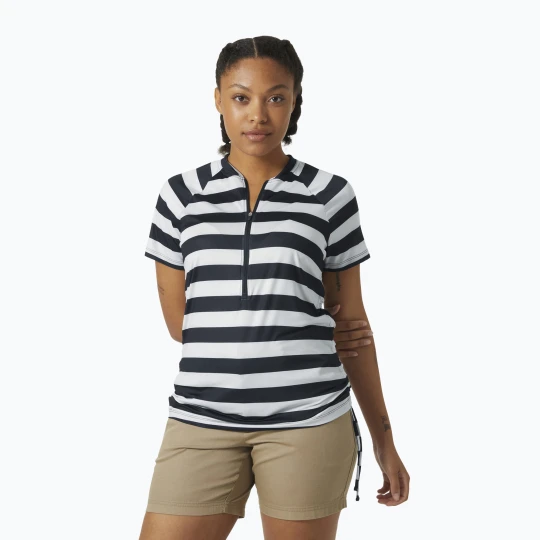 Zdjęcie produktu Koszulka damska Helly Hansen Siren 1 / 2 Zip navy stripe Granatowy