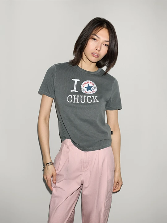 Zdjęcie produktu Koszulka damska I Love Chuck Converse Converse Czarny