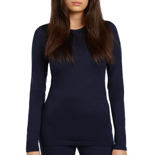 Zdjęcie produktu Koszulka damska Icebreaker Merino 200 Oasis Long Sleeve Crewe Thermal 1043754011 - czarna