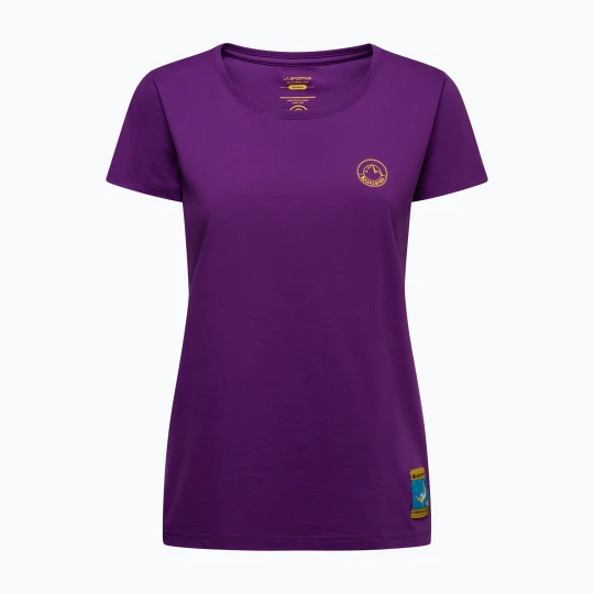 Zdjęcie produktu Koszulka damska La Sportiva Climbing on the Moon viola/giallo Fioletowy