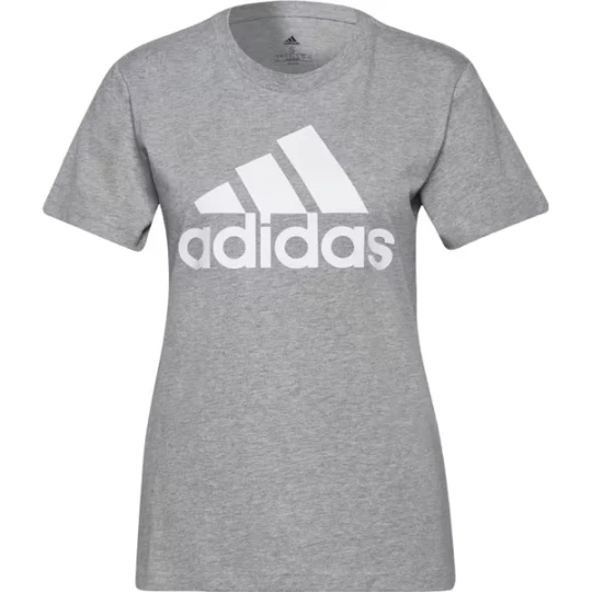 Zdjęcie produktu Koszulka damska Loungewear Essentials Logo Tee Adidas Szary