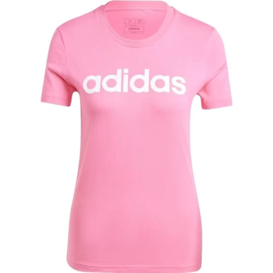 Zdjęcie produktu Koszulka damska Loungewear Essentials Slim Logo Tee Adidas Różowy