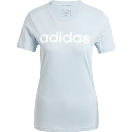 Zdjęcie produktu Koszulka damska Loungewear Essentials Slim Logo Tee Adidas Niebieski