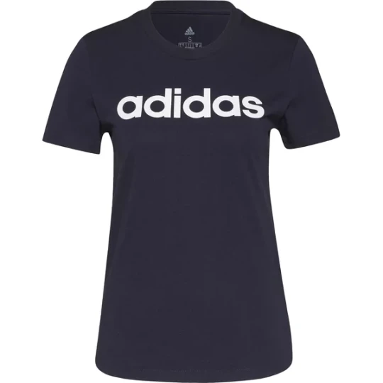 Zdjęcie produktu Koszulka damska Loungewear Essentials Slim Logo Tee Adidas Granatowy