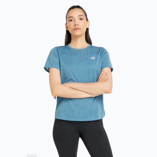 Zdjęcie produktu Koszulka damska New Balance Athletics terrarium heather Niebieski