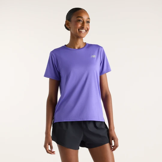 Zdjęcie produktu Koszulka damska New Balance WT41222EPU – fioletowa