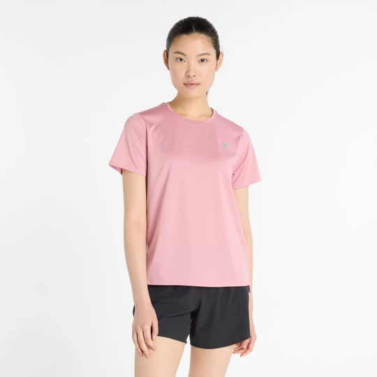 Zdjęcie produktu Koszulka damska New Balance WT41222PTF – różowa