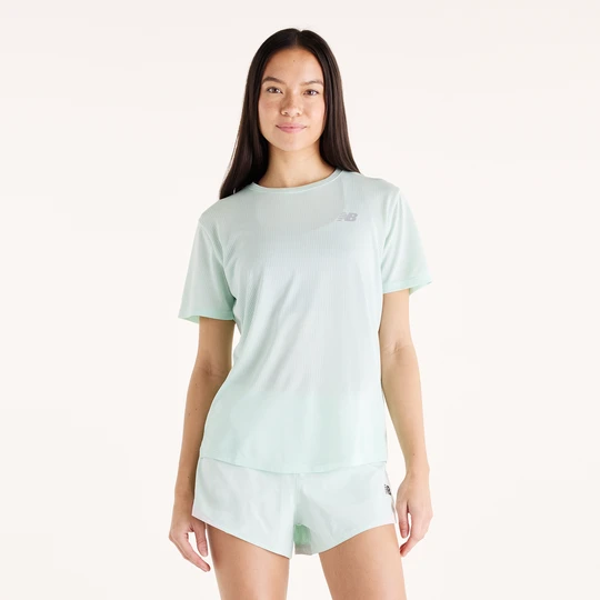Zdjęcie produktu Koszulka damska New Balance WT41253AB8 – miętowa