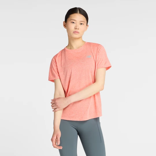 Zdjęcie produktu Koszulka damska New Balance WT41253FLE – pomarańczowa