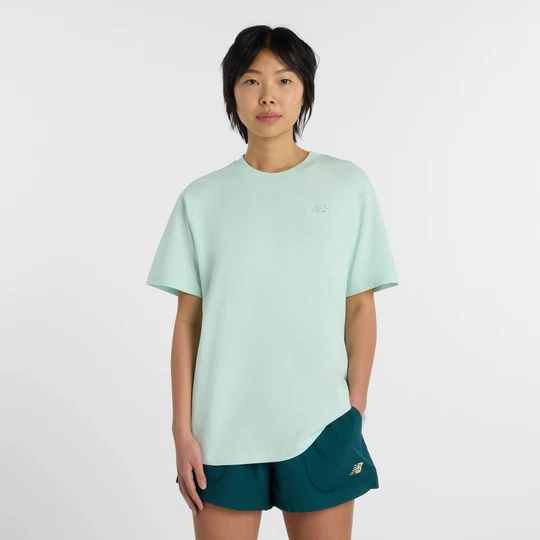 Zdjęcie produktu Koszulka damska New Balance WT41501COJ – miętowa