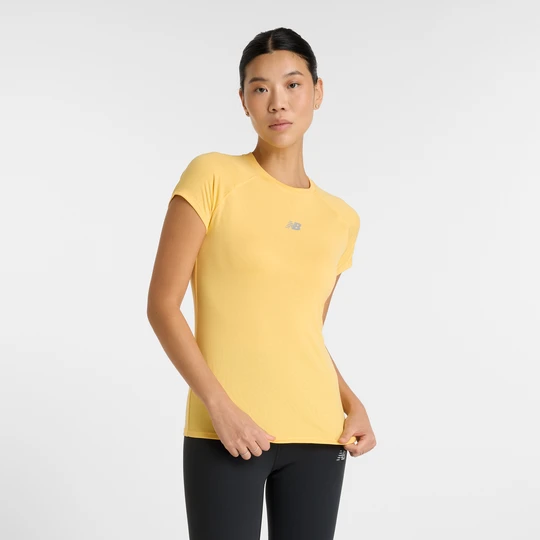 Zdjęcie produktu Koszulka damska New Balance WT51223CEE – żółta