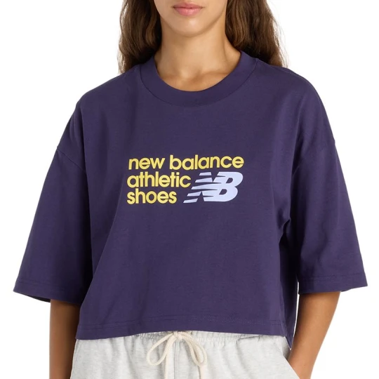 Zdjęcie produktu Koszulka damska New Balance WT51908BOY - fioletowa