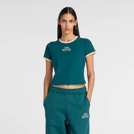 Zdjęcie produktu Koszulka damska New Balance WT61Y33QAAV – zielona