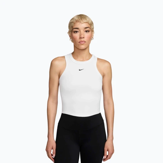 Zdjęcie produktu Koszulka damska Nike One Fitted Dri-Fit Cropped Tank thunder white / black