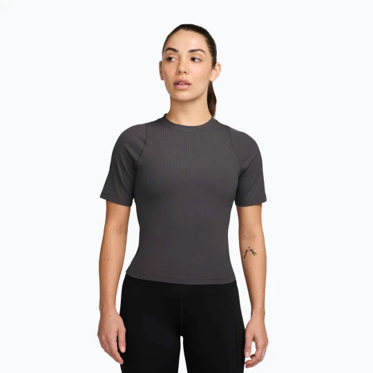 Zdjęcie produktu Koszulka damska Nike Zenvy Rib Dri-Fit thunder grey/white