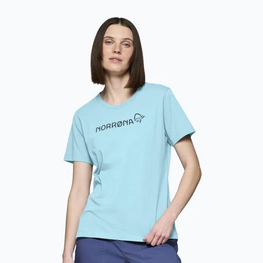 Zdjęcie produktu Koszulka damska NORRONA Cotton Norrøna Viking aqua haze Niebieski