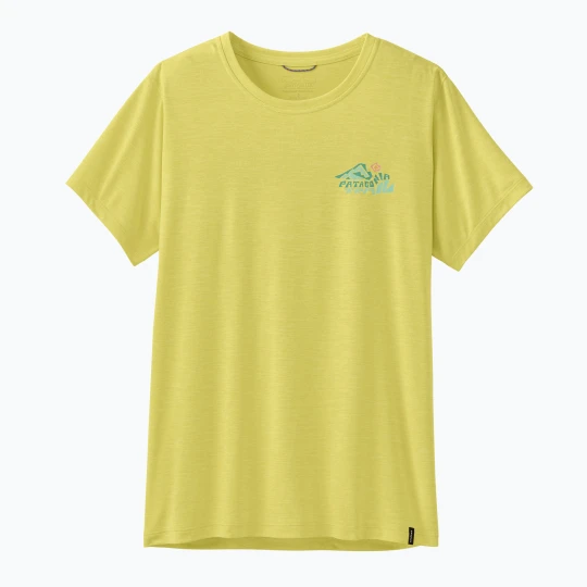 Zdjęcie produktu Koszulka damska Patagonia Capilene Cool Daily Shirt - Boardshort Logo lemon zest Żółty