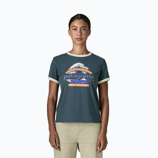Zdjęcie produktu Koszulka damska Patagonia Great Waves Ringer Tee summit blue