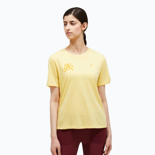 Zdjęcie produktu Koszulka damska Peak Performance Explore Graphic mellow yellow