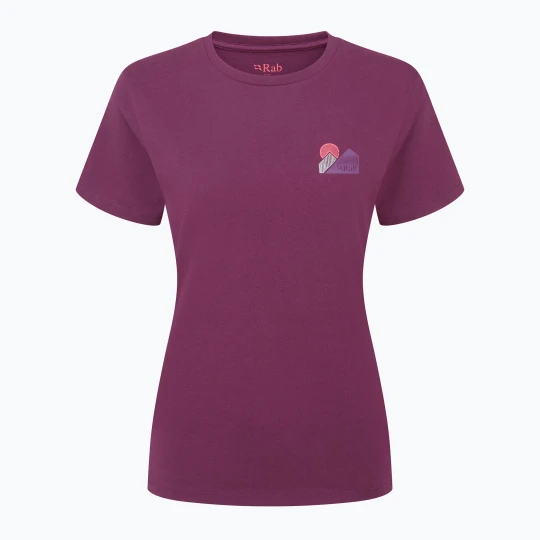 Zdjęcie produktu Koszulka damska Rab Tuku Vista Tee mulberry Fioletowy