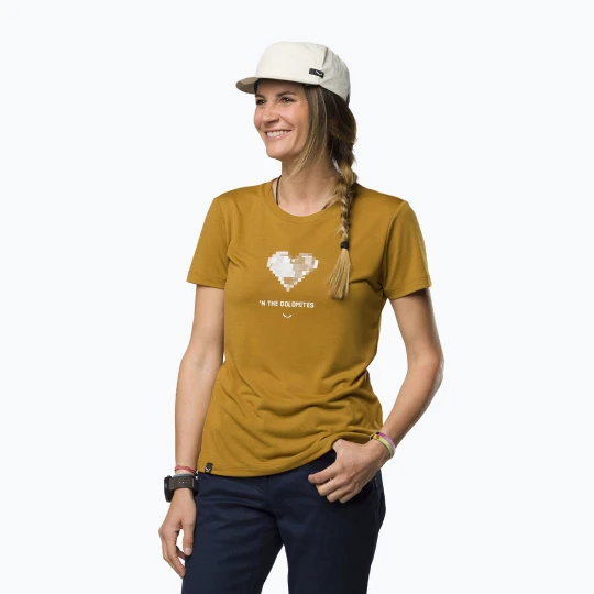 Zdjęcie produktu Koszulka damska Salewa Pure Heart Dry golden brown