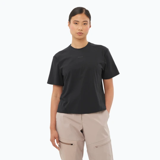 Zdjęcie produktu Koszulka damska Salomon Trackline Tee SS deep black