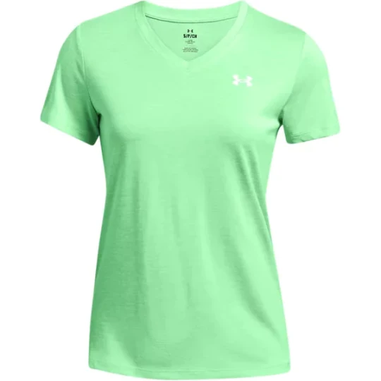 Zdjęcie produktu Koszulka damska Tech Twist V-Neck Under Armour Zielony