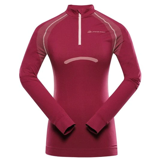 Zdjęcie produktu Koszulka damska termoaktywna z zamkiem Seama Alpine Pro fioletowy