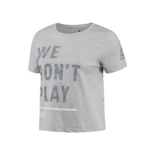 Zdjęcie produktu Koszulka damska UFC FG Crop Tee Reebok Szary