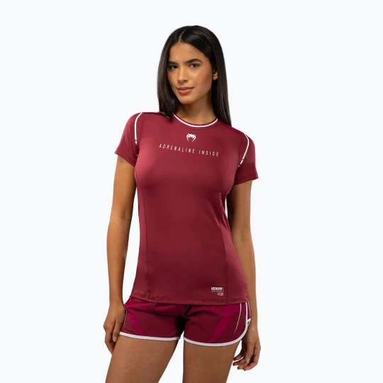 Zdjęcie produktu Koszulka damska Venum Adrenaline Dry-Tech burgundy/pink Bordowy