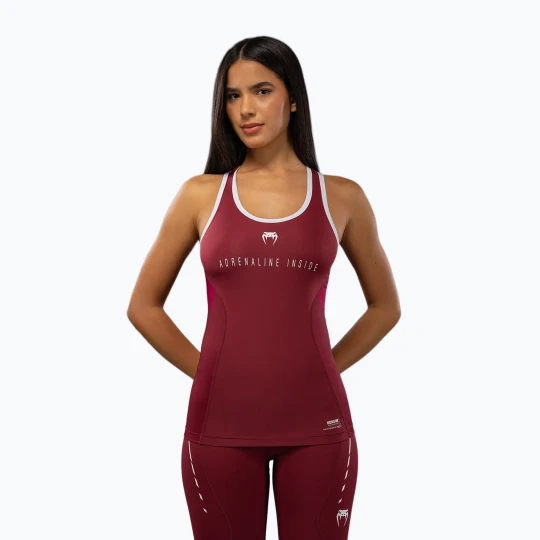 Zdjęcie produktu Koszulka damska Venum Adrenaline Dry Tech Tank Top burgundy/pink Bordowy