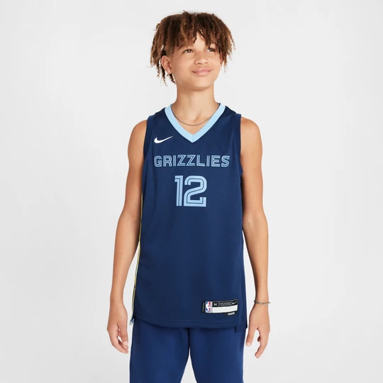 Zdjęcie produktu Koszulka dla dużych dzieci Nike NBA Swingman Memphis Grizzlies 2023 / 24 Icon Edition - Niebieski