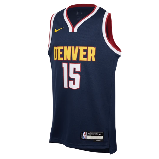 Zdjęcie produktu Koszulka dla dużych dzieci Nike NBA Swingman Nikola Jokić Denver Nuggets Icon Edition 2024/25 - Niebieski