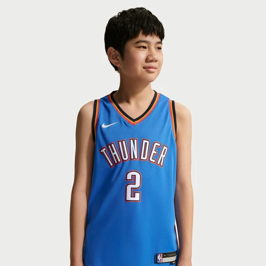 Zdjęcie produktu Koszulka dla dużych dzieci Nike NBA Swingman Oklahoma City Thunder Icon Edition - Niebieski