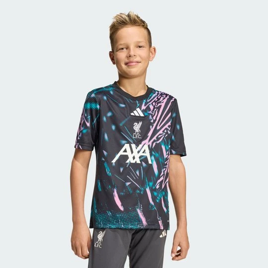 Zdjęcie produktu Koszulka dla dzieci Liverpool FC 25/26 Pre Match Adidas czarny