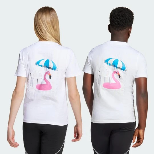 Zdjęcie produktu Koszulka dla dzieci z grafiką kultowego Messiego Adidas biały
