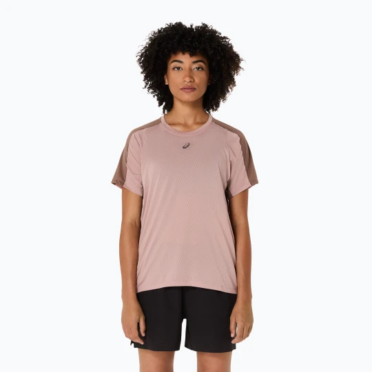 Zdjęcie produktu Koszulka do biegania damska ASICS Fujitrail Elite Top neutral pink / taupe grey
