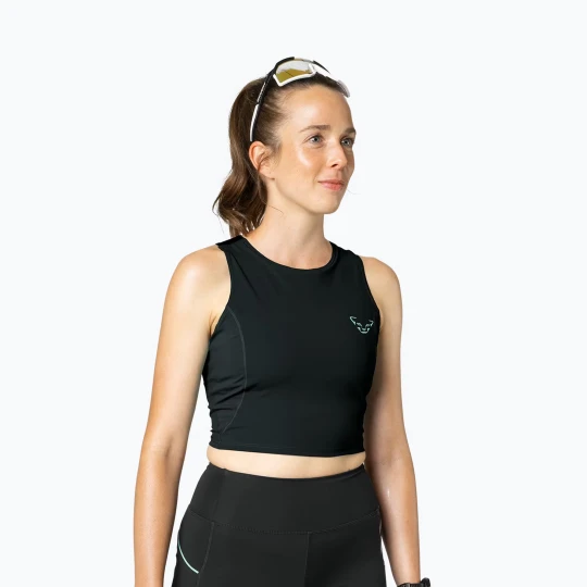 Zdjęcie produktu Koszulka do biegania damska DYNAFIT Trail Crop Top black