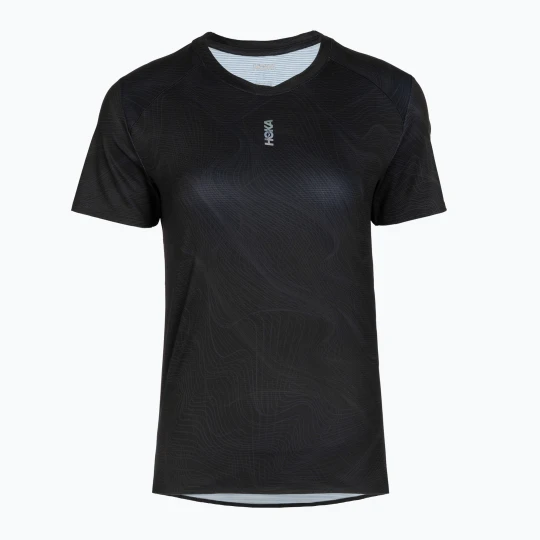 Zdjęcie produktu Koszulka do biegania damska HOKA EveryRun CLF PRT black / squid ink