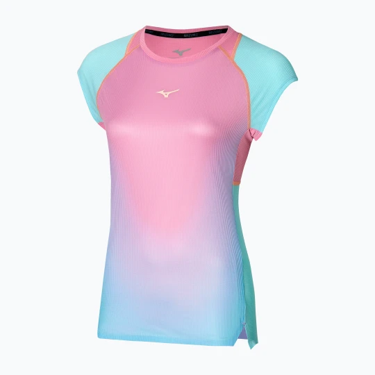 Zdjęcie produktu Koszulka do biegania damska Mizuno Aero Tee lilac chiffon Różowy