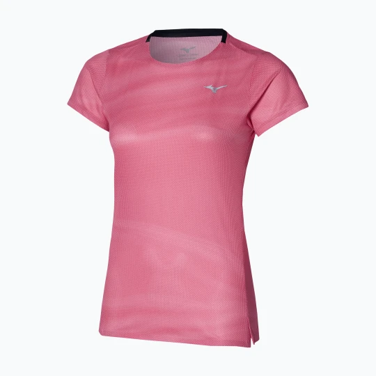 Zdjęcie produktu Koszulka do biegania damska Mizuno Premium Aero Tee sangria sunset Różowy
