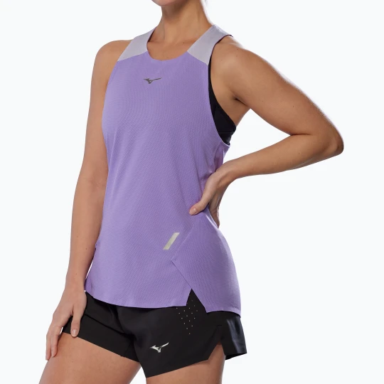 Zdjęcie produktu Koszulka do biegania damska Mizuno Tech Light Tank paisley purple Fioletowy