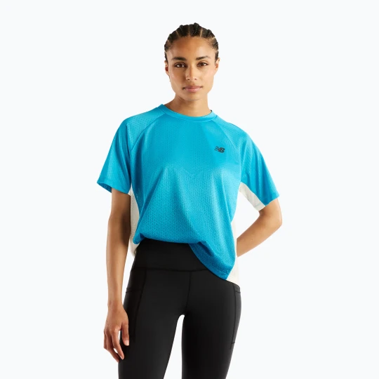 Zdjęcie produktu Koszulka do biegania damska New Balance Viz-Tech Run T-Shirt altitude / streamsong Niebieski