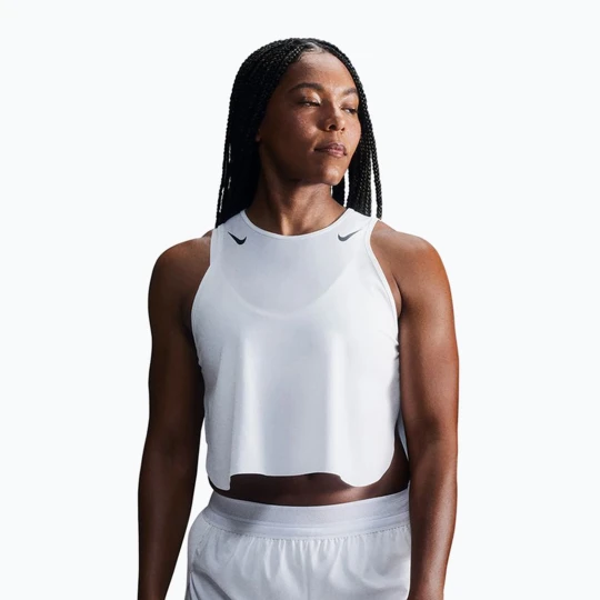 Zdjęcie produktu Koszulka do biegania damska Nike AeroSwift Dri-Fit ADV Cropped Tank Top off white / black