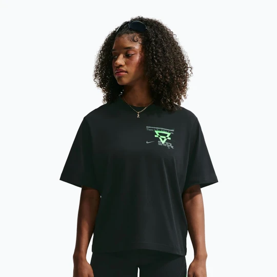 Zdjęcie produktu Koszulka do biegania damska Nike Swift Dri-Fit black/no color/illusion green