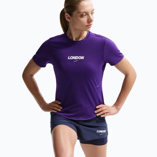 Zdjęcie produktu Koszulka do biegania damska Nike Swift London Dri-Fit court purple Fioletowy